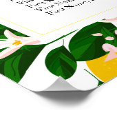 Weddenschap Welkomstbanner Lemon geel Poster (Hoek)