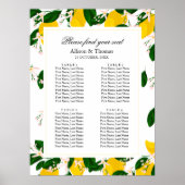 Weddenschap Welkomstbanner Lemon geel Poster (Voorkant)