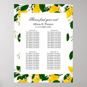Weddenschap Welkomstbanner Lemon geel Poster