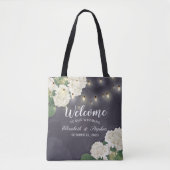 Weddenschap Welkomstcadeaus Hydrangeas String Ligh Tote Bag (Voorkant)