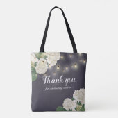 Weddenschap Welkomstcadeaus Hydrangeas String Ligh Tote Bag (Achterkant)