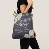 Weddenschap Welkomstcadeaus Hydrangeas String Ligh Tote Bag (Dichtbij)