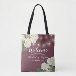 Weddenschap Welkomstcadeaus Hydrangeas String Ligh Tote Bag