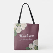 Weddenschap Welkomstcadeaus Hydrangeas String Ligh Tote Bag (Achterkant)