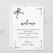 Weddenschap Welkomstpagina Feestdagenkaart (Voorkant)