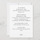 Weddenschap Welkomstpagina Feestdagenkaart (Achterkant)