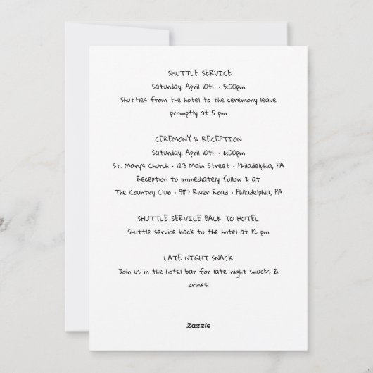 Weddenschap Welkomstpagina Feestdagenkaart (Achterkant)