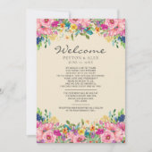 Weddenschap Welkomstreisrondleiding Roze Gele Wild (Voorkant)