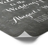 Weddenschap Welkomstteken Aangepast bordbord Poster (Hoek)