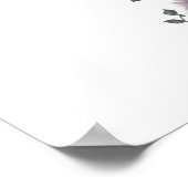 Weddenschap Welkomstteken Floral Variety Bouquet Poster (Hoek)