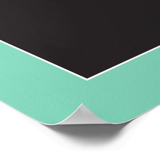 Weddenschap Welkomstteken wit op zwarte grens Poster (Hoek)