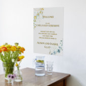 Weddenschap Welkomstwoord Bleek Sage Green Foliage Folie Afdrukken (Laag (Keuken))