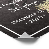 Weddenschap Welkomstwoord Poster Zwarte Goud Pinea (Hoek)