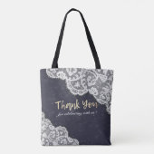 Weddenschap Welkomstzondbloemen Chic String Lights Tote Bag (Achterkant)