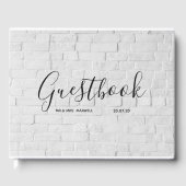 Weddenschap | White Brick Gastenboek (Voorkant)
