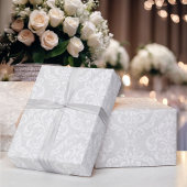 Weddenschap White Damask Classic Timeless Elegance Cadeaupapier