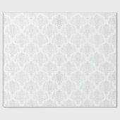 Weddenschap White Damask Simple Timeless Elegance Cadeaupapier (Vlak)