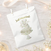 Weddenschap - White Favor Bags Bedankzakje (Geknipt)