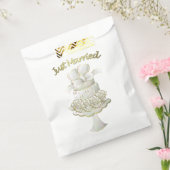 Weddenschap - White Favor Bags Bedankzakje (Gezegeld)