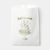 Weddenschap - White Favor Bags Bedankzakje (Voorkant)