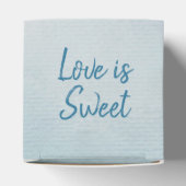 Weddenschap White Ribbon Heart Favor Box Bedankdoosjes (Bovenkant)