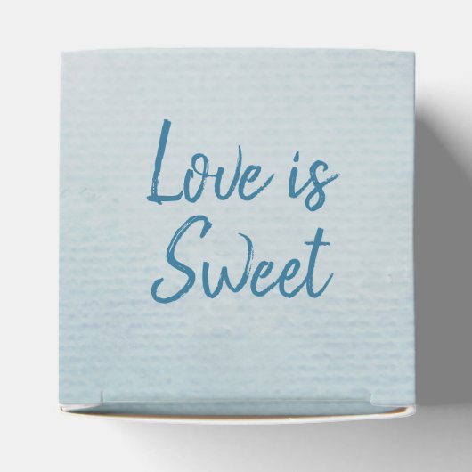 Weddenschap White Ribbon Heart Favor Box Bedankdoosjes (Bovenkant)