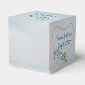 Weddenschap White Ribbon Heart Favor Box Bedankdoosjes (Achterkant)