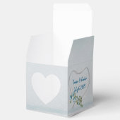 Weddenschap White Ribbon Heart Favor Box Bedankdoosjes (Geopend)