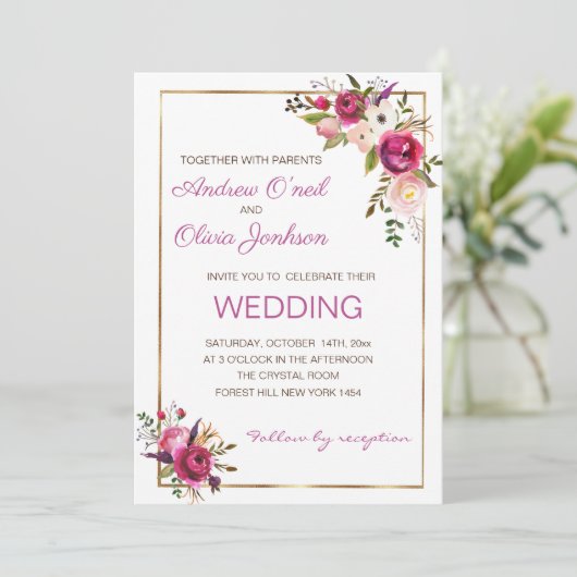 Weddenschap White Roses Kaart (Staand voorkant)