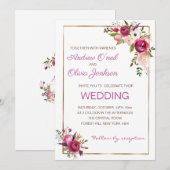 Weddenschap White Roses Kaart (Voorkant / Achterkant)