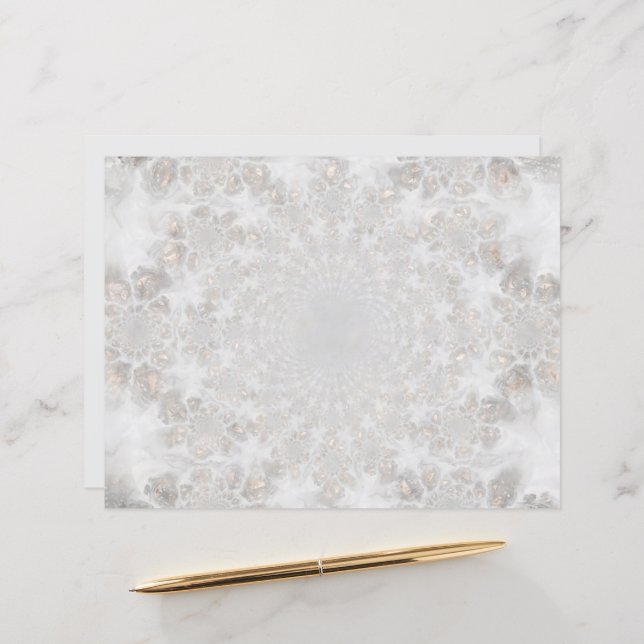 Weddenschap White Silver Simple Elegant (Voorkant / Achterkant in situ)