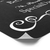 Weddenschap - Wifi Password Chalkboard Poster (Hoek)
