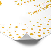 Weddenschap - Wifi Password Confetti Wedding Sign Poster (Hoek)