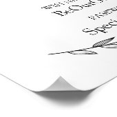 Weddenschap - Wifi Password Laurel Wedding Sign Poster (Hoek)