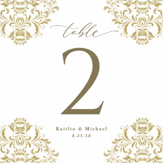 Weddenschap Wijn Tafelnummers  goud Sticker (Voorkant)