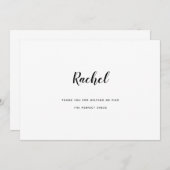 Weddenschap-winkel Boutique-minimalist Bedankkaart (Voorkant / Achterkant)