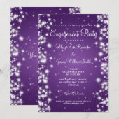 Weddenschap Winter Paars Kaart (Voorkant / Achterkant)