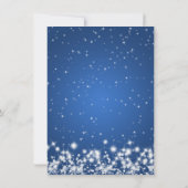 Weddenschap Winter Sparkle Blue Kaart (Achterkant)