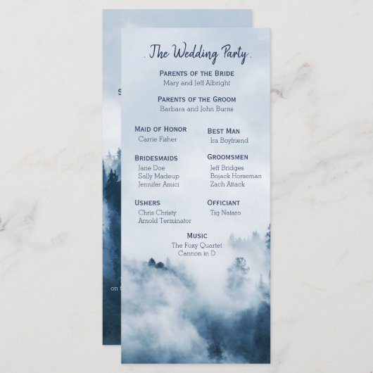 Weddenschap winterbergtanden programmakaart (Voorkant / Achterkant)