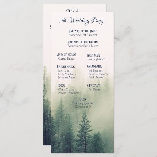 Weddenschap winterbergtanden programmakaart (Voorkant / Achterkant)