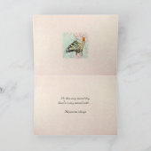 Weddenschap Wishes Swallowtail Butterfly op Lily Kaart (Binnen)