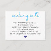 Weddenschap Wishing Well Card Informatiekaartje (Voorkant)