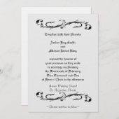 Weddenschap wit en zwart, dubbelzijdig kaart (Voorkant / Achterkant)