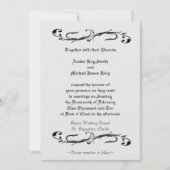 Weddenschap wit en zwart, dubbelzijdig kaart (Voorkant)