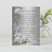 Weddenschap Witrozen van ouders Kaart (Staand voorkant)