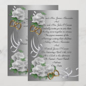 Weddenschap Witrozen van ouders Kaart (Voorkant / Achterkant)