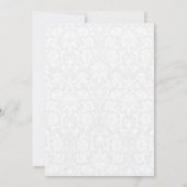 Weddenschap - Witte rozen Kaart (Achterkant)