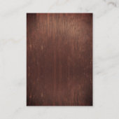 Weddenschap Wood Mason Jar Burgundy - Begroting Visitekaartje (Achterkant)