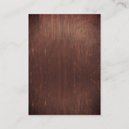 Weddenschap Wood Mason Jar Burgundy - Begroting Visitekaartje (Achterkant)