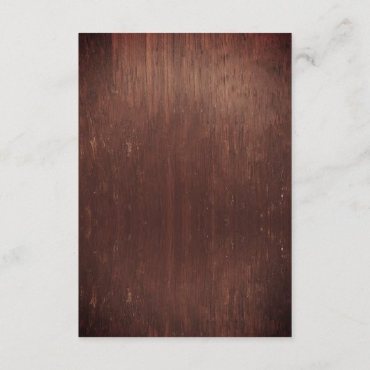 Weddenschap Wood Mason Jar Burgundy - Gegevens Informatiekaartje (Achterkant)